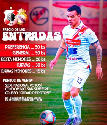 Entradas para el choque entre Nacional y Real se venden desde hoy