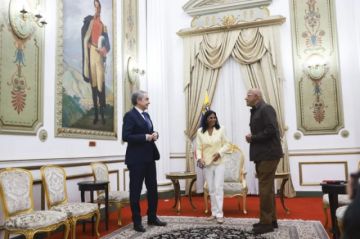 Delcy Rodríguez recibe en Caracas a José Luis Rodríguez Zapatero