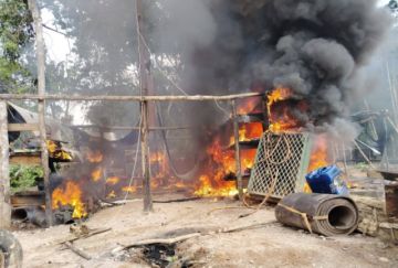 Operativo Desmantela campamento de minería Ilegal en Beni