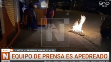 Acopiadores de gas licuado atacaron a un equipo de prensa en Viacha