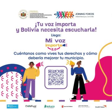 Mañana lanzan “Mi voz Importa 2.0” con participación de niños y adolescentes 