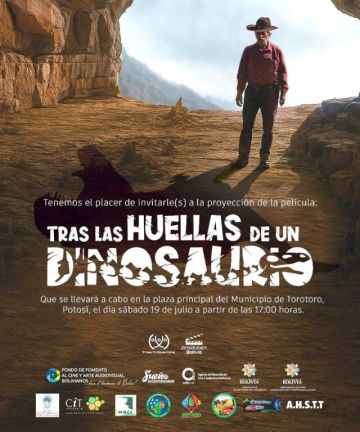 La película "Tras las Huellas de  un Dinosaurio" es nominada a  Premios Platino