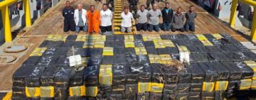 El Salvador reporta confiscación récord de sustancias en una operación en altamar