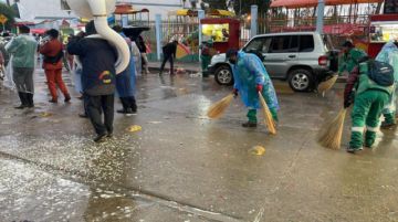 Emap realizó la limpieza en los recorridos de entradas carnavaleras