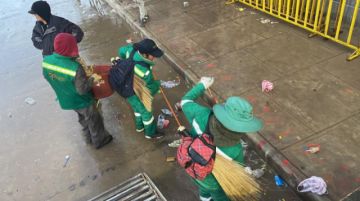 Emap realizó la limpieza en los recorridos de entradas carnavaleras