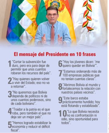Paz responde a críticas y defiende su gobierno