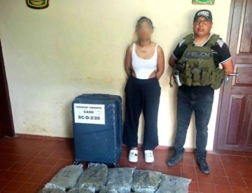 FELCN decomisa dr*ga y aprenden a mujer
