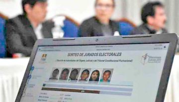 El TED Chuquisaca sortea 1.800 jurados electorales