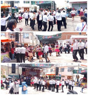 Las comparsas bailaron al ritmo de bandas de música que animaron su recorrido.