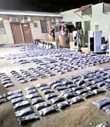 Gobierno: Se incautó 369 kg  de droga y no dos toneladas