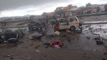 El accidente ocurrió al promediar las 18:30. Foto: RRSS