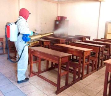 Desinfecciones iniciarán el lunes en escuelas de Potosí