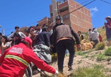 Camioneta se embarranca y termina en el patio de una casa en San Martín