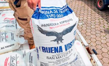 Aduana decomisa harina de contrabando en un camión en Santa Cruz