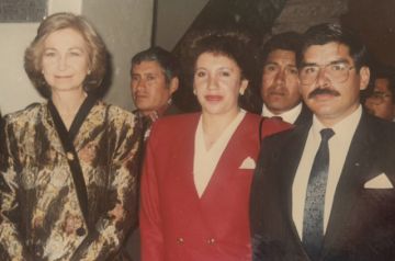 Visita de la reina Sofía de Grecia.