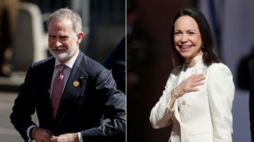 Rey de España se reúne con María Corina Machado antes de viajar a Bolivia