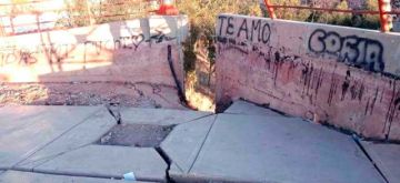 La Alcaldía inicia la demolición del estribo del puente Nazaret 