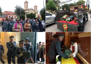Se realizó el traslado de restos de los Héroes del Pacífico a la Santa Basílica Catedral de Potosí.