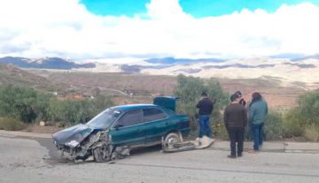 Colisión por invasión de carril deja un herido en la carretera Potosí–Uyuni