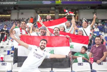 La selección iraquí tuvo hinchada en el estadio de Monterrey.