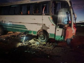 Reportan que hay 10 heridos en accidentes de bus de pasajeros a Uyuni