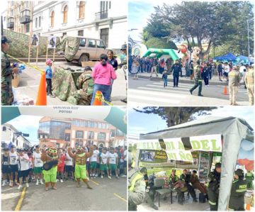 El festejo comenzó ayer por parte de la Policía con sus diferentes unidades.