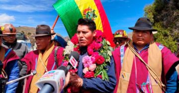 René Yahuasi inicia marcha desde Puerto Acosta rumbo a La Paz