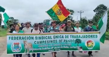 Continua la marcha en Pando contra la ley 157
