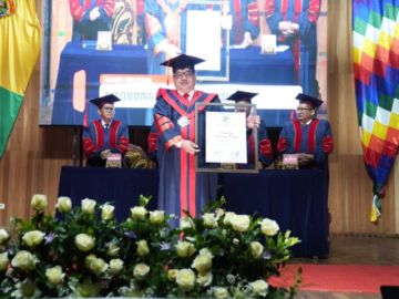 UPEA reconoce al Fiscal general con Doctor Honoris Causa