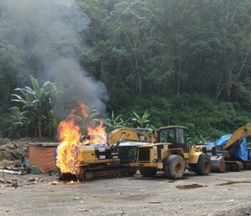 Operativo de la AJAM en Sorata desactiva campamento de minería clandestina