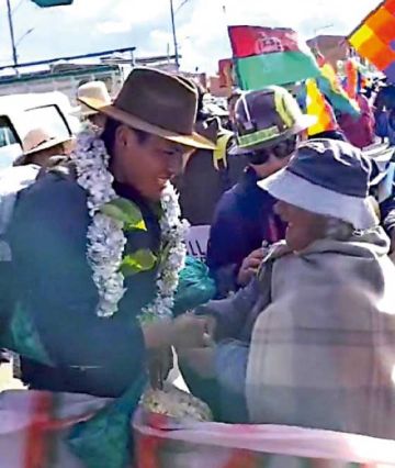 Marcha de René Yahuasi llega a El Alto 