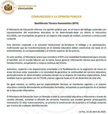 Estudiantes de las ESFMs ratifican su defensa de las carreras de BTH