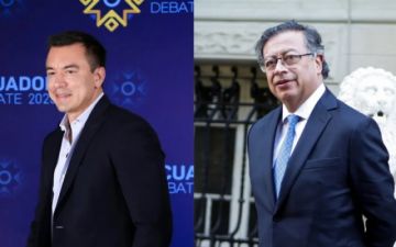 Noboa acusa a Petro de impulsar una supuesta incursión de guerrillera