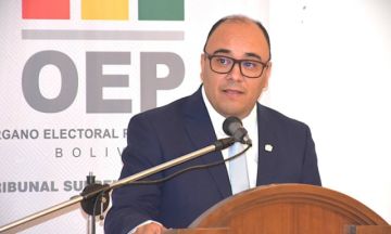 Presidente del TSE brinda informe ante el Senado sobre la declinación de NGP al balotaje en La Paz
