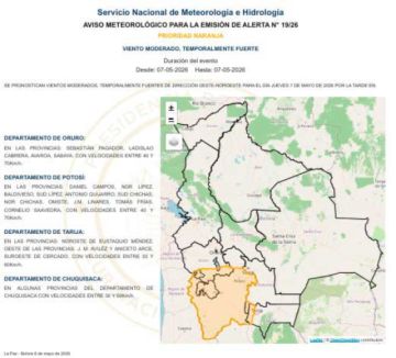 Senamhi reporta temperaturas bajas durante el fin de semana