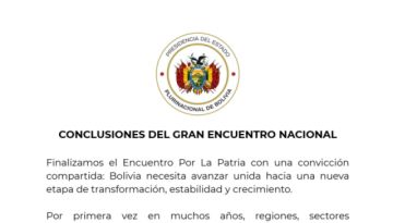 Lea las conclusiones del Encuentro Nacional "Por la Patria"