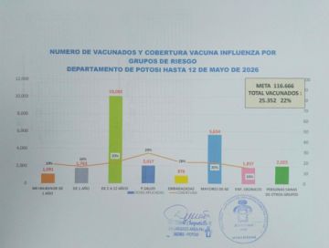 Vacunación contra la influenza solo llega al 22 por ciento en Potosí