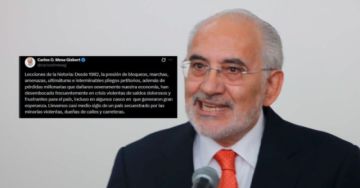 Mesa: “Llevamos casi medio siglo de un país secuestrado por las minorías violentas”