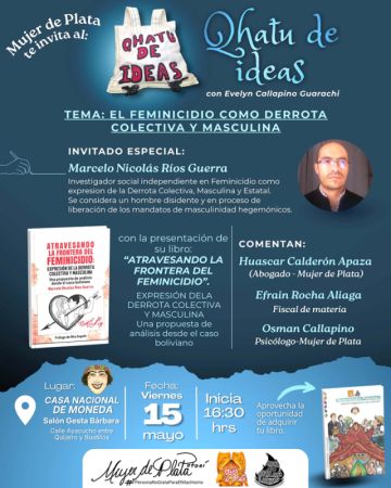 Qhatu de Ideas abordará el tema del feminicidio