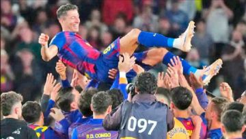 Robert Lewandowski le dice adiós al Barcelona