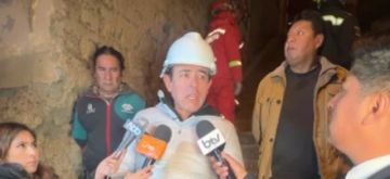 La Paz: Alcaldía reporta desprendimiento de tierras en Cotahuma y evacúa a familias