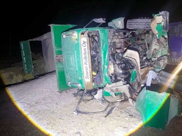 Choque entre volqueta y camión deja un herido en la ruta Tupiza - Villazón
