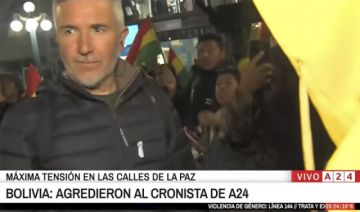 Equipo de prensa argentino fue agredido por manifestantes en La Paz