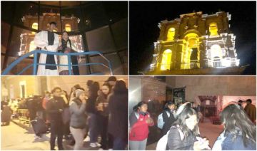 La Torre de la Compañía de Jesús tuvo un recorrido nocturno.