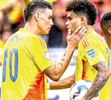 James Rodríguez y Luis Díaz lideran la lista de Colombia