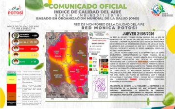 El 90% de las zonas de Potosí registra mala calidad del aire