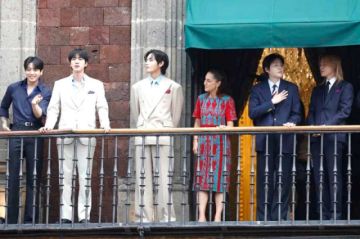 BTS lanza detrás de cámaras de visita en Palacio en México