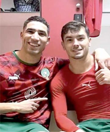 Díaz y Hakimi  entre los llamados  por Marruecos 