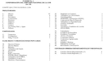 ¿Qué son los Ampliados Nacionales de la COB?