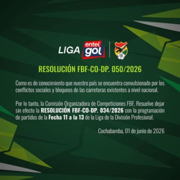 Los partidos de la fecha 11 a la 13 quedan sin fecha ni hora 